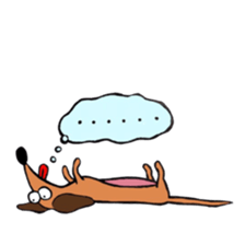 Ako-chan and dog Momo-chan sticker #9799857