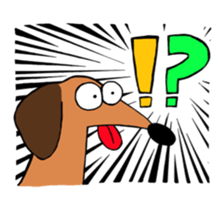 Ako-chan and dog Momo-chan sticker #9799873