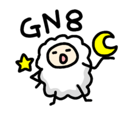 English slang in MOMEN of sheep sticker #9800217