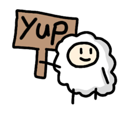 English slang in MOMEN of sheep sticker #9800221