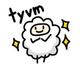 English slang in MOMEN of sheep sticker #9800226