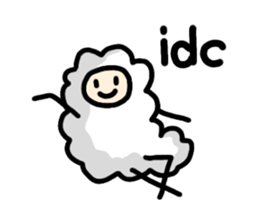 English slang in MOMEN of sheep sticker #9800230