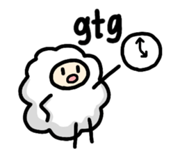 English slang in MOMEN of sheep sticker #9800239