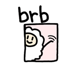 English slang in MOMEN of sheep sticker #9800240