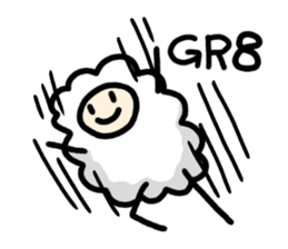 English slang in MOMEN of sheep sticker #9800243