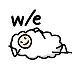 English slang in MOMEN of sheep sticker #9800245