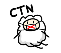 English slang in MOMEN of sheep sticker #9800250