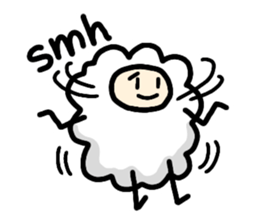 English slang in MOMEN of sheep sticker #9800252