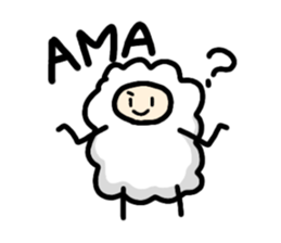 English slang in MOMEN of sheep sticker #9800253