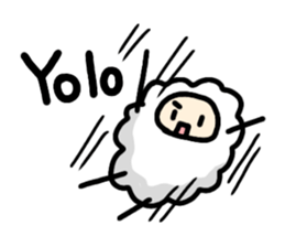 English slang in MOMEN of sheep sticker #9800255