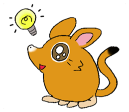 The rare animal "elephant shrew" sticker #9801686