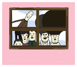 the head and his friends sticker #9801858