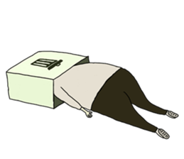 the head and his friends sticker #9801884