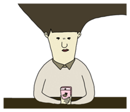 the head and his friends sticker #9801885