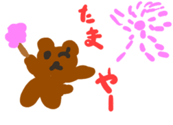 Scribbling bear Anna sticker #9801904