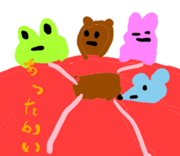 Scribbling bear Anna sticker #9801921