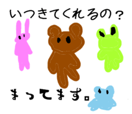 Scribbling bear Anna sticker #9801932