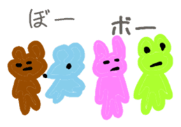 Scribbling bear Anna sticker #9801933