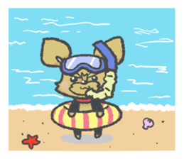 Yorkshire is a terrier of Bibi sticker sticker #9802061