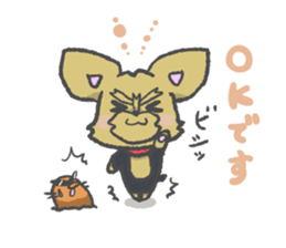 Yorkshire is a terrier of Bibi sticker sticker #9802063