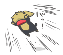 Yorkshire is a terrier of Bibi sticker sticker #9802074