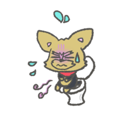 Yorkshire is a terrier of Bibi sticker sticker #9802077