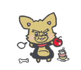 Yorkshire is a terrier of Bibi sticker sticker #9802079