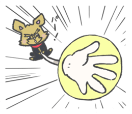 Yorkshire is a terrier of Bibi sticker sticker #9802084