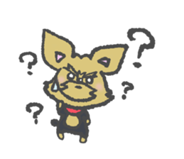 Yorkshire is a terrier of Bibi sticker sticker #9802090