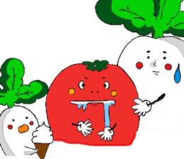 Japanese radishs sticker #9802353