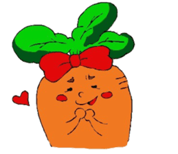 Japanese radishs sticker #9802369