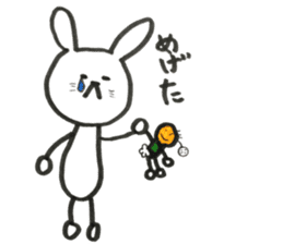 Loose rabbit and Tottori words sticker #9802570