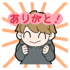 Japanese thank you sticker #9802634