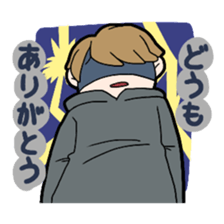 Japanese thank you sticker #9802641