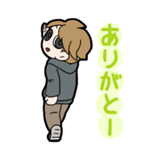 Japanese thank you sticker #9802654