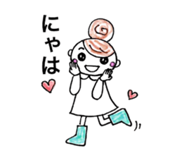 Cheeky girls & cute pig-chan sticker #9804459