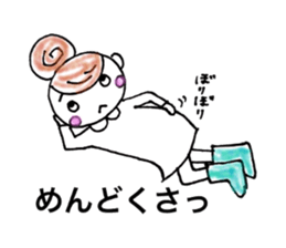 Cheeky girls & cute pig-chan sticker #9804479