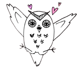 OWL of murasaki sticker #9805616
