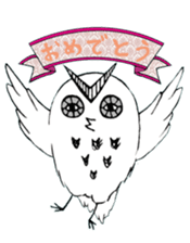 OWL of murasaki sticker #9805620