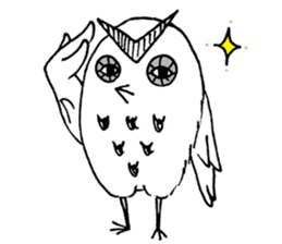 OWL of murasaki sticker #9805625