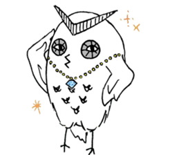 OWL of murasaki sticker #9805628