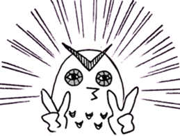 OWL of murasaki sticker #9805635