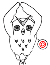 OWL of murasaki sticker #9805636