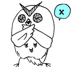 OWL of murasaki sticker #9805637