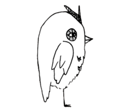 OWL of murasaki sticker #9805650