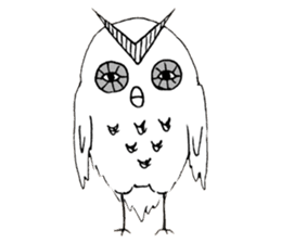 OWL of murasaki sticker #9805651