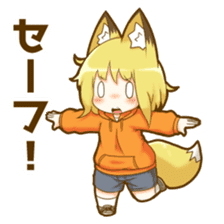 Coco fox girl mini sticker #9805930