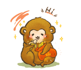 The chubby monkey(ENG Ver.) sticker #9806176