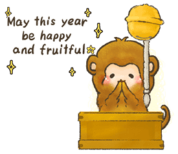 The chubby monkey(ENG Ver.) sticker #9806181