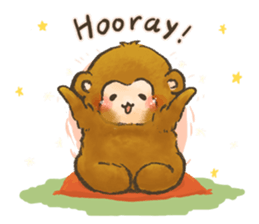 The chubby monkey(ENG Ver.) sticker #9806187